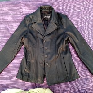 Leather coat
